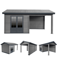 Kits de construction d'abris de jardin préfabriqués de conception moderne alternative bois extérieur carport conteneur plans de maison