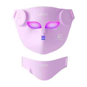 Masque de beauté 4D à lumière rouge, appareil de rajeunissement cutané sans fil à télécommande pour la maison, masque LED Photon en silicone, transfrontalier - Product Image 1