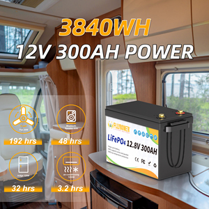 Noi Fllyrower 12.8V 300Ah LiFePO4 batteria agli ioni di litio batteria integrata BMS batteria ricaricabile 12.8v 300Ah - Product Image 5