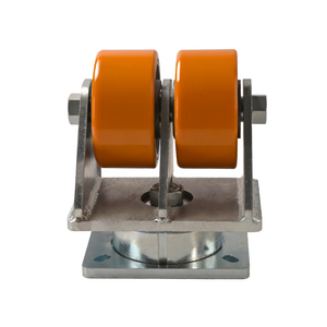 Roues de chariot super robustes de 12 pouces, roulettes de 5 tonnes, acier zingué, polyuréthane PU, roulettes doubles industrielles pour AGV - Product Image 3