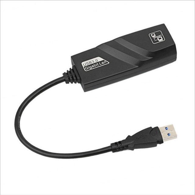 Bajeal High Speed USB 3.0 External Wired Network Adapter RJ45 10/100/1000Mbps Gigabit Ethernet IEEE 802.3 Laptop/Desktop Stock