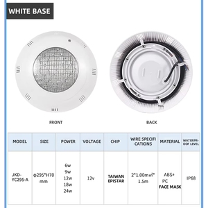 Lampada LED RGB Professionale Impermeabile IP68 per Piscina, Luce Subacquea in ABS con Telecomando, Certificata CE per Piscine di Ville, 50.000 - Product Image 2