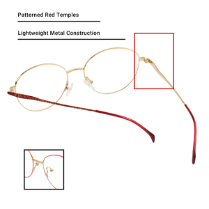 Kính mắt tròn kim loại cổ điển, nhẹ, thanh lịch, màu sắc độc đáo, thiết kế đặc biệt. - Product Image 3