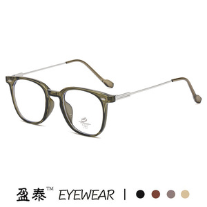กรอบแว่นตา TR90 ทรงสี่เหลี่ยม ป้องกันแสงสีฟ้า สำหรับทุกเพศ เลนส์เรซิ่น ป้องกันแสงสีฟ้า - Product Image 5