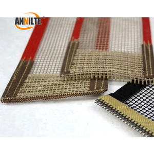 Annilte สายพานตาข่ายไฟเบอร์กลาสเคลือบ PTFE ขนาด4*4มม. สายพานตาข่ายสำหรับอาหาร - Product Image 3