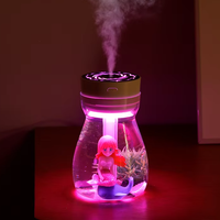 Nouvel Arrivage Diffuseur d'Huiles Essentielles Sirène de Bureau 380ml, Humidificateur Portable USB pour la Maison avec Alimentation par Prise YS
