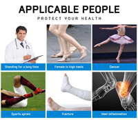 Orthèse de cheville médicale unisexe à coque rigide, réglable et à lacets, avec logo personnalisé, pour l'arthrite et la gym