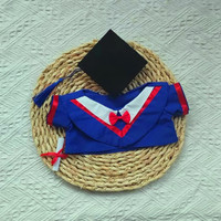 Peluche de graduation en polyester faite à la main avec chapeau et robe, animal en peluche doux pour anniversaire