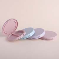 Palette de fards à paupières vide CAIYA 1 2 4 compartiments, couleurs bonbon, plastique rond, surligneur, blush, rose, violet