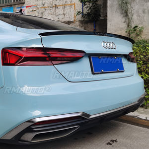 Aileron arrière pour Audi A5 B9 S5 Sline RS5 Sportback 4 portes, 2017 à 2020, aileron de coffre Highkick en fibre de carbone noir brillant - Product Image 5