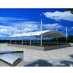 Fabrication de structures tensiles pour terrains de basketball, couvertures de stades, tentes pour terrains de tennis extérieurs et tentes pour terrains de padel sur mesure. - Product Image 1