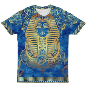 OEM Manufacture New Product Customization Egypt T Shirt Blue With Minimum Order Quantity Men's T-shirts Apparel Design Services