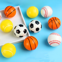 Mini ballon anti-stress en PU personnalisé de 6 cm avec logo, balles de sport en mousse souple, jouet à presser pour enfants, nouveau design, ballon anti-stress