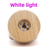 Style chinois bois de hêtre 3D veilleuse LED boule de cristal lumineuse entrée USB en bois artisanat cadeau ornements batterie transfrontalière