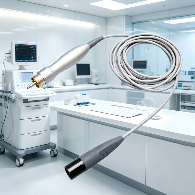 Steel Plastic Veterinary Ultrasonic Surgical Knife System YH EB16 with 230mm Shaft Length for Soft Tissue Surgery
