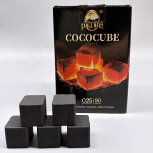 Charbons de coco noirs de qualité supérieure EAGLE NEST en forme de cube pour chicha, faible teneur en cendres, longue durée de combustion - Product Image 6