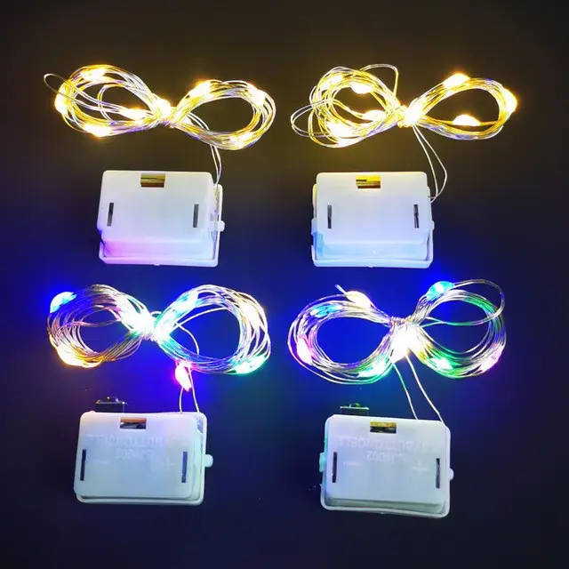 Led Koperdraad String Light 3 Functies Knipperende Modus 4.5 V Batterij Doos Led Decoratieve Seriële Lichten Vakantie Licht