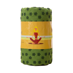 Toalla de yoga Jielaimei de 61x183 cm con diseño de flores rosas antideslizante para fitness y modelado corporal - Product Image 5