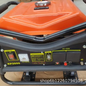 เครื่องกำเนิดไฟฟ้าเบนซิน Kp2600 6.5 แรงม้า 230 โวลต์ เฟสเดียว ระบายความร้อนด้วยอากาศ แบบพกพา สำหรับใช้สำรองไฟบ้านและงานก่อสร้าง - Product Image 5