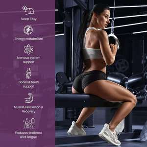 Cápsulas de Glicinato de Magnesio, Suplemento Mineral Natural para Adultos, Beneficios Antioxidantes, Complejo de Glicinato de Magnesio 12 en 1 - Product Image 4