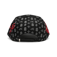 Casquette de baseball en daim haut de gamme avec écussons métalliques personnalisés, patch en cuir, broderie 3D florentine et strass en cristal