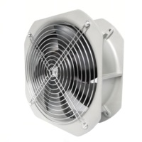 Ventilateur de refroidissement axial industriel électrique sans balais 12V 24V 48V DC avec châssis en fonte, 19 ans de garantie, 22580, protection IP55, 40000h+