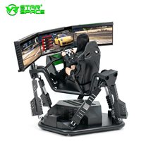 Simulador de Carreras F1 con Cabina de Conducción, 3 Pantallas, 6 DOF, Seis Ejes, para Venta