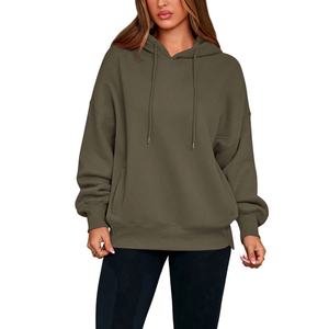 Sudaderas con Capucha y Cuello Alto Bordadas, Deportivas, Unisex, para Mujer, de Invierno, Gruesas, Personalizadas por el Fabricante OEM - Product Image 1