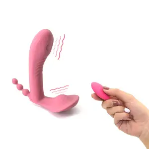 Godemichet vibrant sans fil 3 en 1, portable, stimulateur du Clitoris, point G, 10 fréquences, jouet sexuel pour femmes