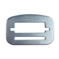 Çelik ayarlanabilir Set tokası özel toptan 18KN 46mm İç genişlik siyah çinko beyazı/çinko sarı/siyah/çinko renkli