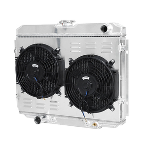 Radiador de Aluminio Completo con Cubierta de Ventilador para Ford Mustang / Mercury Cougar V8 1967-1970, Sistemas de Refrigeración de Motor Personalizados - Product Image 1