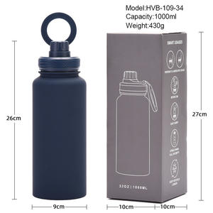 Wholesale Magnetic <b>Lid</b> 1000ml Gym Water Bottle 32oz Double Wall Stainless Steel Thermos Magnet Phone Holder Business Gifts - Product Image 6