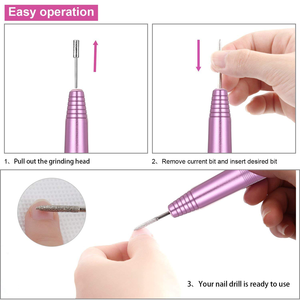 Máquina pulidora eléctrica portátil para uñas, máquina pulidora profesional con USB para <span class=keywords><strong>manicura</strong></span> con cortador reemplazable - Product Image 4