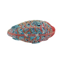 Sac de soirée Aimiqi Koi Fish Bestseller en cuir véritable avec fermeture magnétique, motif poisson rouge et strass, design animalier pour banquets