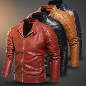 Veste en cuir de moto pour homme de haute qualité, en cuir de vache véritable noir, imperméable et respirante, fabriquée au Pakistan - Product Image 2
