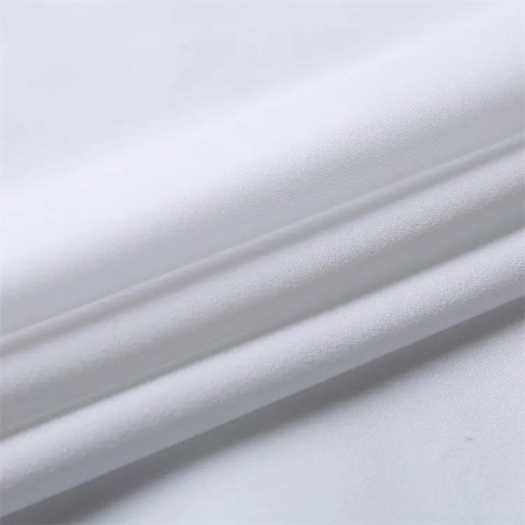 Tecido de pele de pêssego de poliéster 100%, tecido estampado de subolmação para tingimento ou tela hometextil branca de folha de cama