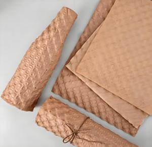 Fabrikpreis Umweltfreundliches Kraft-Luftpolsterfolie Druckdichte Schutzverpackungsrolle für Express-Kosmetikverpackungen - Product Image 5
