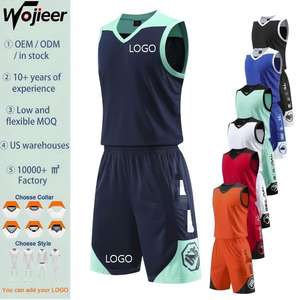 WOJIEER Sıcak Satış Fabrika Toptan Özel Takım Süblimasyon Baskılı Basketbol Forması Hızlı Kuruyan Nefes Alabilen Antrenman Kıyafetleri - Product Image 1