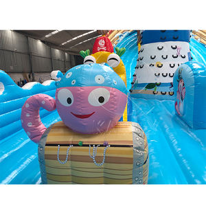 Castillo Inflable de Lujo con Tobogán, Parque Acuático Pirata, Combinado con Zona de Juegos Inflable, Alquiler para Fiestas y Eventos al Aire Libre - Product Image 4