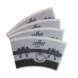 paper cup fan paper bottom paper with factory pattern row material custom soft drink slitting manufacturer 170-320gsm