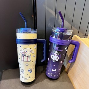 Oferta Caliente: Termo de Vacío con Diseño de Dibujos Animados, Gran Capacidad, con Asa y Pajita, Botella Portátil para Coche, <span class=keywords><strong>Venta</strong></span> al por Mayor de Artículos para Bebidas - Product Image 1