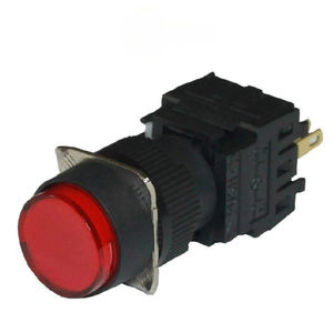 Toptan yeni ürün 16mm Ultra ince tip plastik basmalı anahtar Led halka ile düz kafa anlık basma düğmesi - Product Image 5