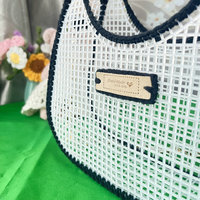 Matériaux de broderie DIY pour sacs à main : toile en maille plastique pour sacs DIY