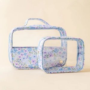 Sac de toilette de voyage de dessin animé avec séparation sec/humide pour femmes, ensemble de rangement portable imperméable pour la baignade et la natation, trousse de maquillage - Product Image 2
