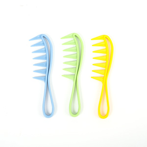 Peines Desenredantes de Colores Pastel al por Mayor, Duraderos y Resistentes a la Rotura, Peines Domésticos de Dientes Anchos - Product Image 2