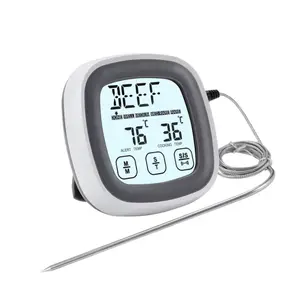 KH-TH002 Touchscreen Lebensmittel Sonde Kochen BBQ Küche Fleisch Digitale Thermometer Mit Timer Temperatur Gauge