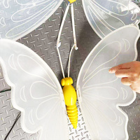 Lampe sur pied LED lumineuse en forme de papillon pour allée de mariage, éclairage de chemin, décoration de salle de banquet