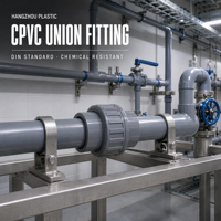 Raccord de raccordement CPVC à souder au ciment solvant ASTM D2846 SCH80, résistant aux produits chimiques pour système de tuyauterie industrielle à eau chaude