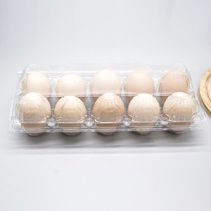 Boîte d'emballage en blister en PET transparent à 10 trous, écologique, jetable, de qualité alimentaire, de forme rectangulaire, pour le stockage des aliments - Product Image 3