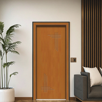 Vente en gros de modèles modernes en bois à une porte avec motifs floraux CNC pour portes principales en bois massif Promotion précipitée